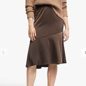 AWARE by Vero Moda Black Satin Skirt